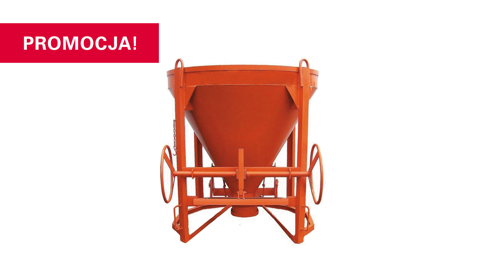 Pojemnik na beton  1 m3  wylew prosty (transport w cenie)